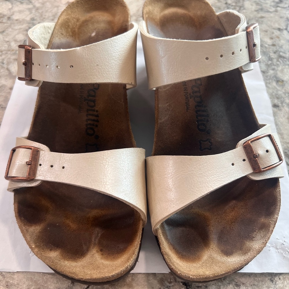 Papillio Women's Wedge Cream Sandal